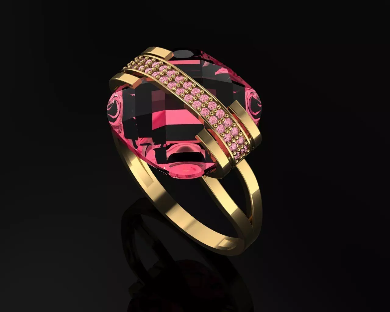 Ring For Exclusive Gem 3D print model