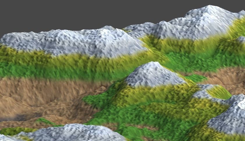 land2 two terrain 3D model_2