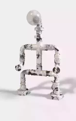 lamp man Free 3D model