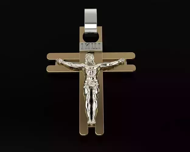 Cross Jesus 3D print model