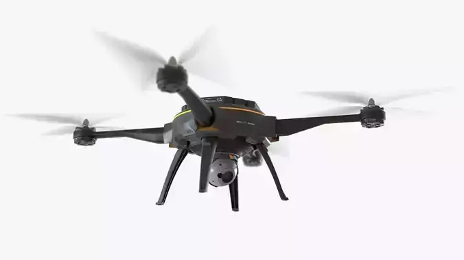 Drone flying 3D model