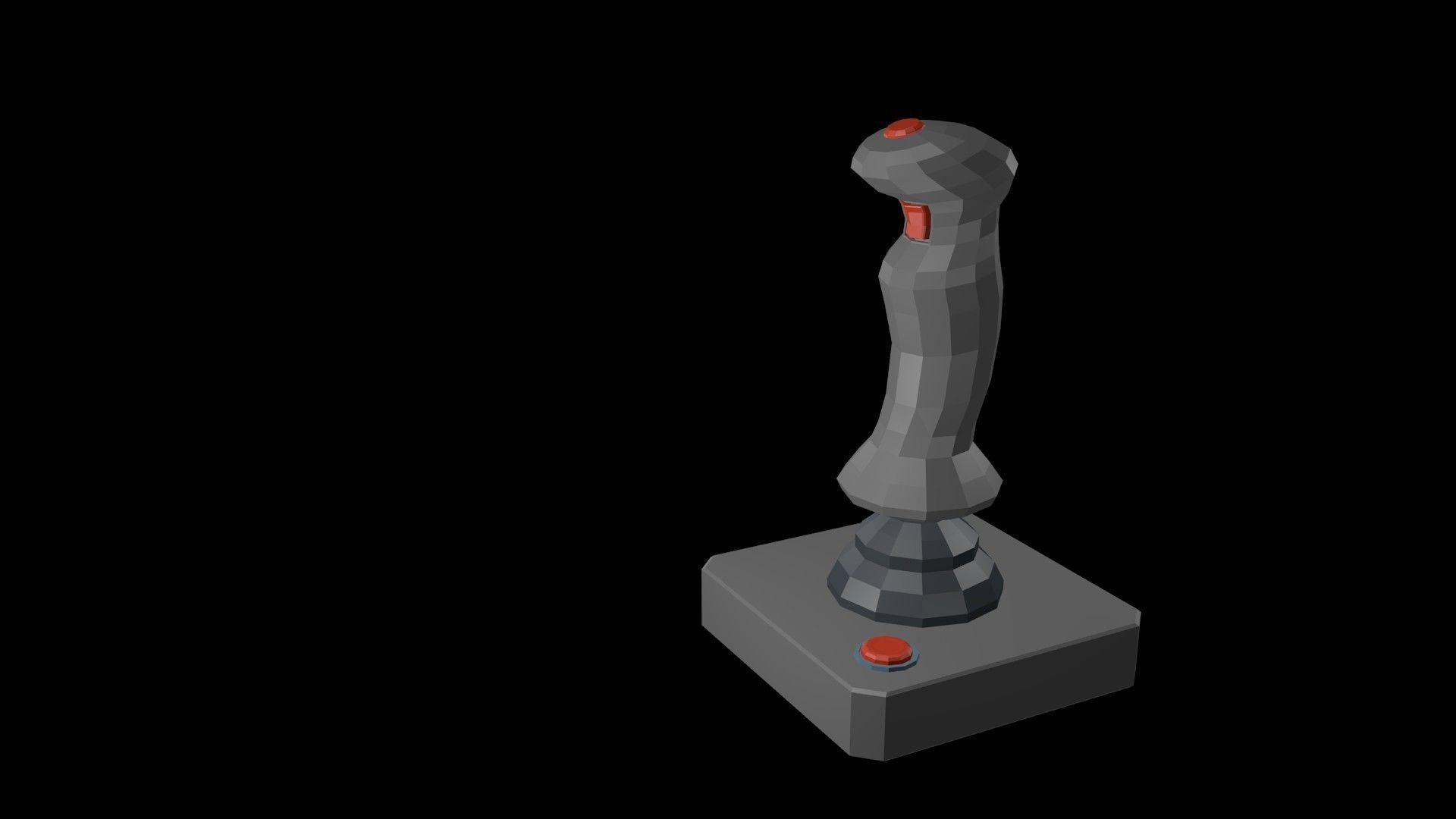 Low poly joystick 8 Low-poly 3D model