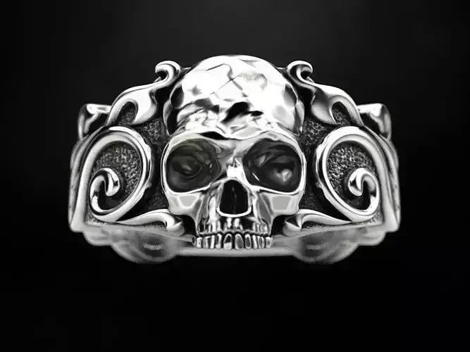 Ring Skull Patterns 3D print model