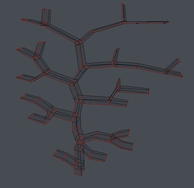 Bookshelf Modern Desing Free low-poly 3D model_1