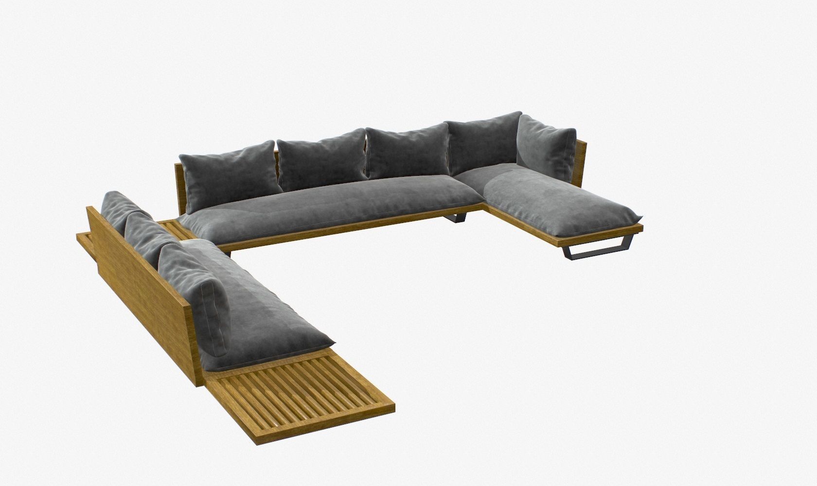 Sectional Sofa 2 3D model_8