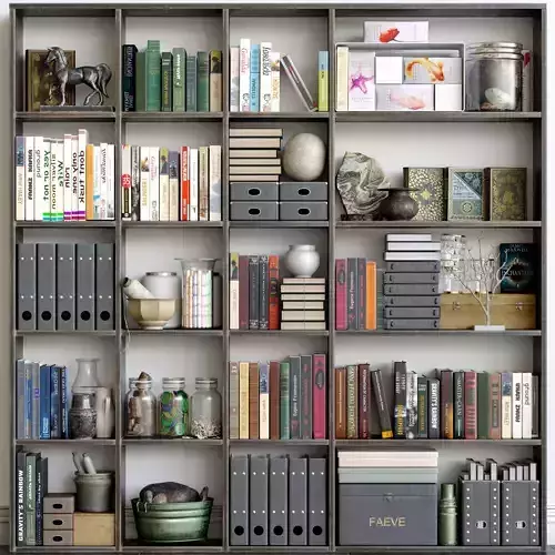 Set-150 book shelf filled