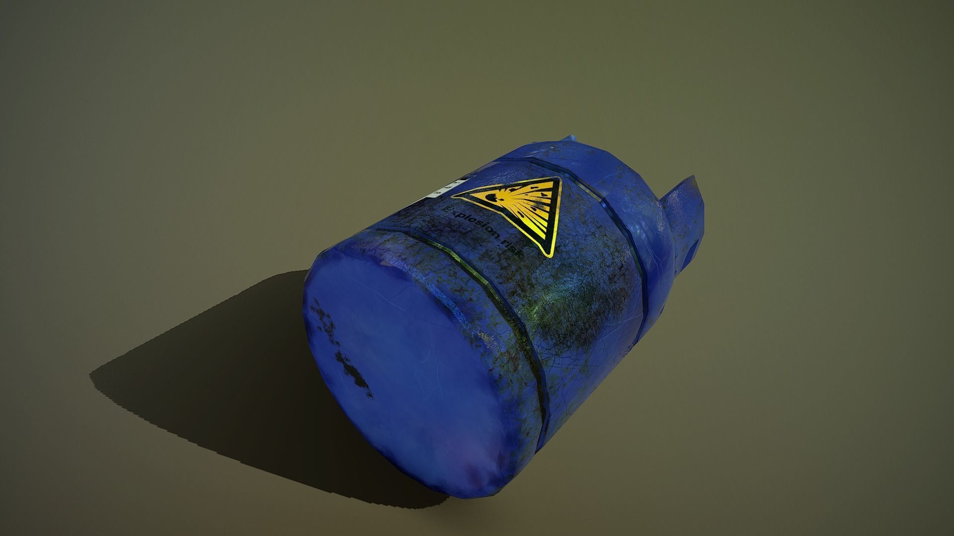 Gas bottle Free low-poly 3D model_6