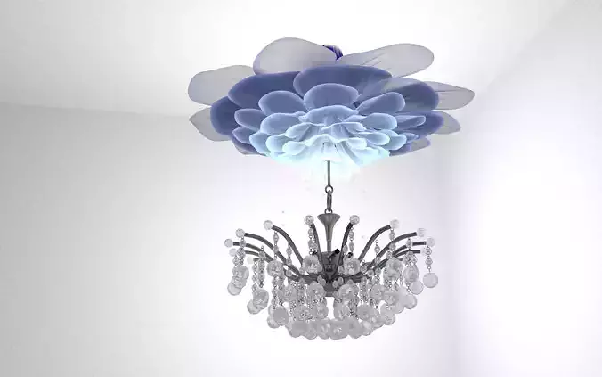 Decorating light for interior 3D model