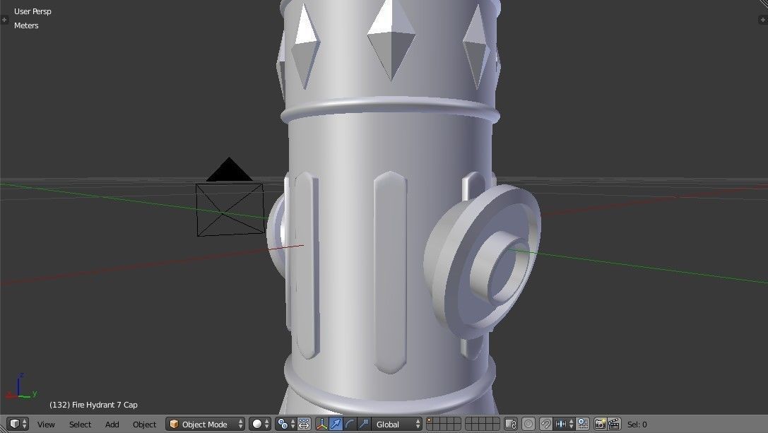 Fire Hydrant 7 - Vintage Safety and Emergency Equipment Low-poly 3D model_12