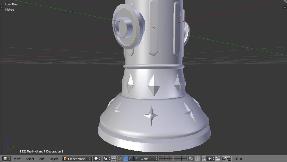 Fire Hydrant 7 - Vintage Safety and Emergency Equipment Low-poly 3D model_24