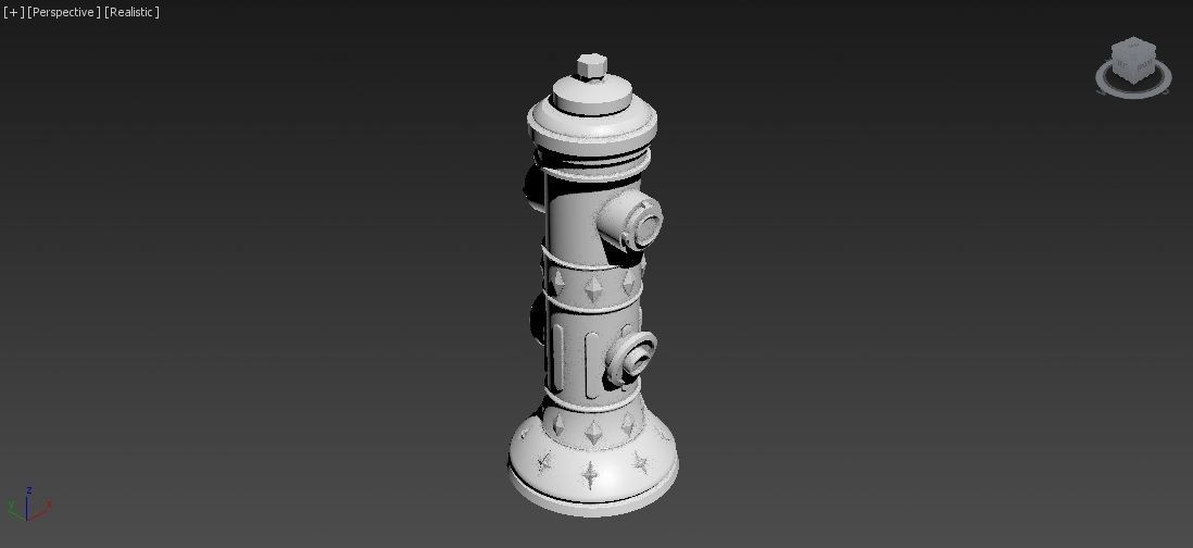 Fire Hydrant 7 - Vintage Safety and Emergency Equipment Low-poly 3D model_6
