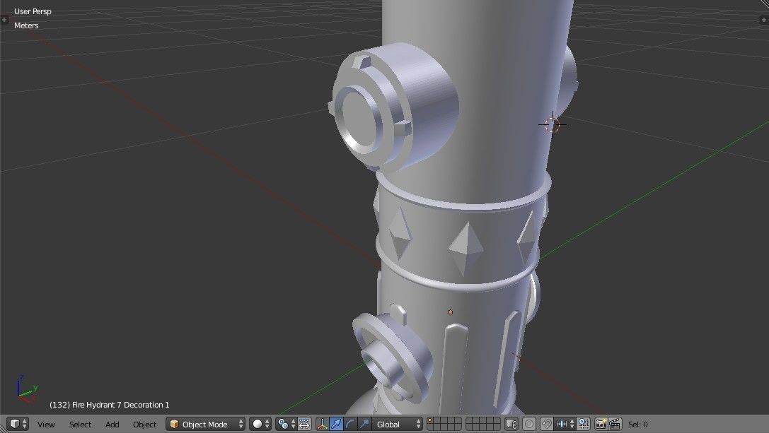 Fire Hydrant 7 - Vintage Safety and Emergency Equipment Low-poly 3D model_23