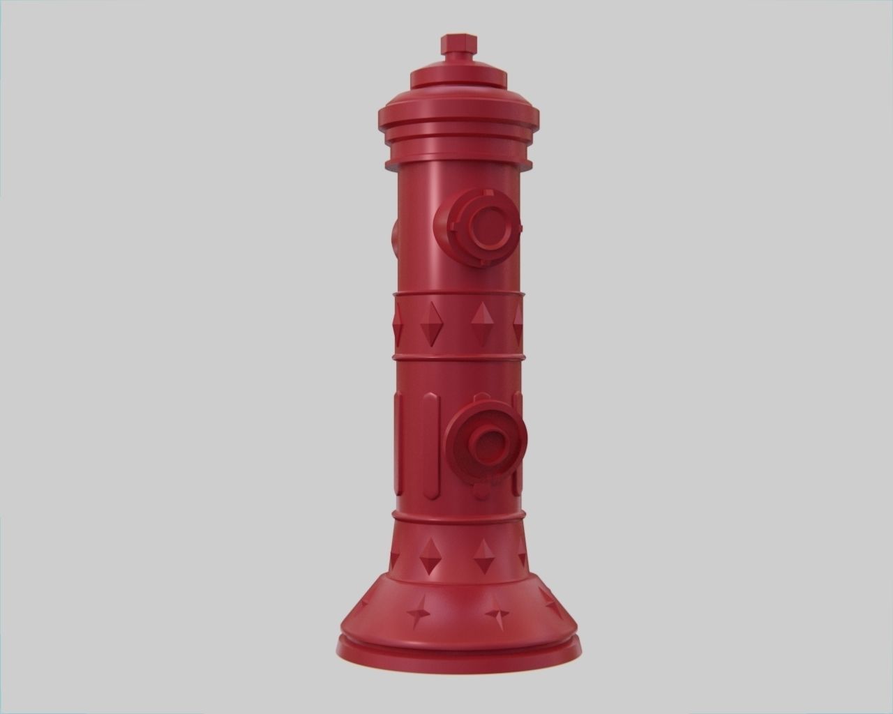 Fire Hydrant 7 - Vintage Safety and Emergency Equipment Low-poly 3D model_3