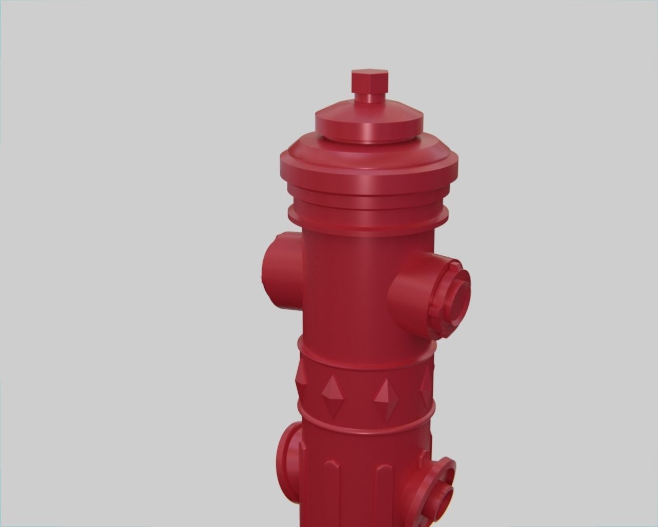 Fire Hydrant 7 - Vintage Safety and Emergency Equipment Low-poly 3D model_2