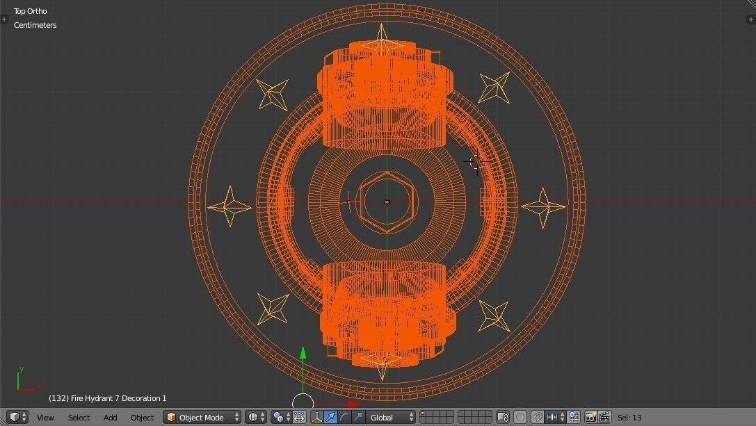 Fire Hydrant 7 - Vintage Safety and Emergency Equipment Low-poly 3D model_20