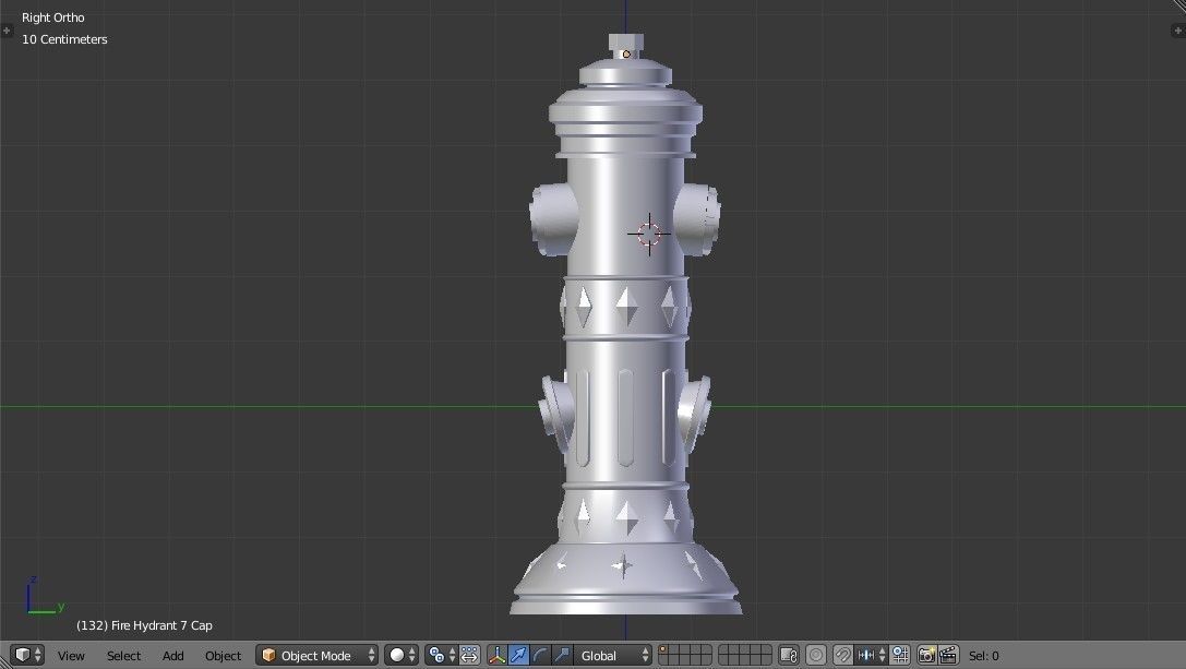 Fire Hydrant 7 - Vintage Safety and Emergency Equipment Low-poly 3D model_25