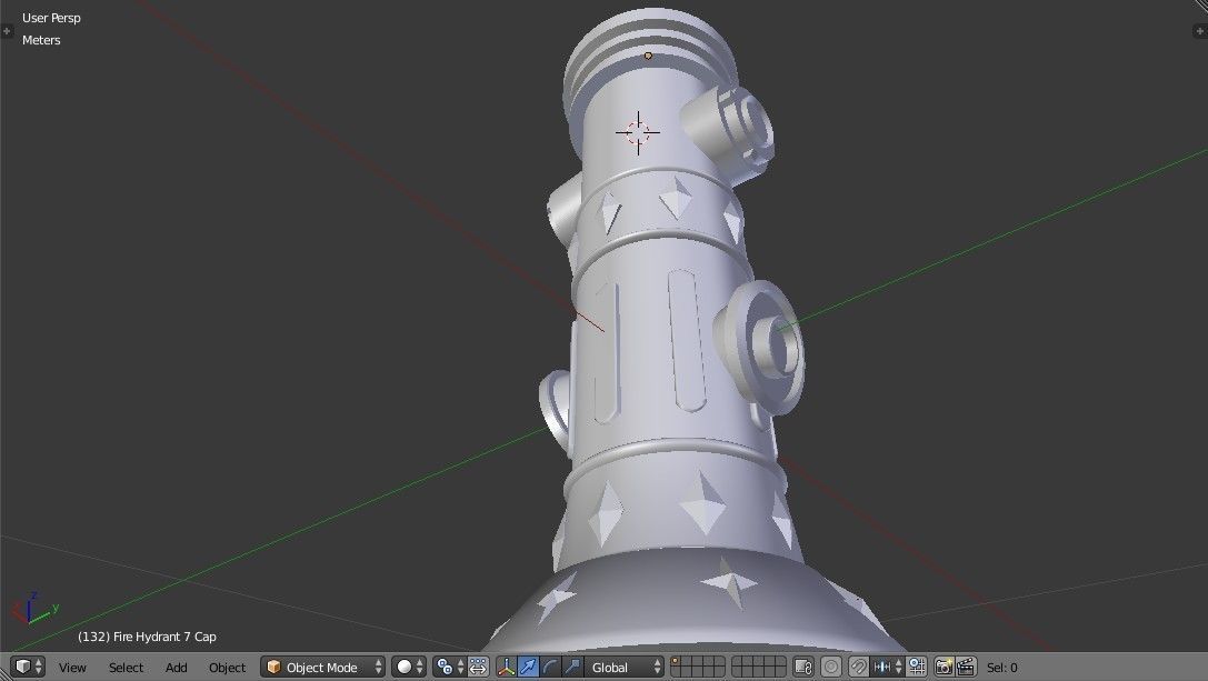 Fire Hydrant 7 - Vintage Safety and Emergency Equipment Low-poly 3D model_11