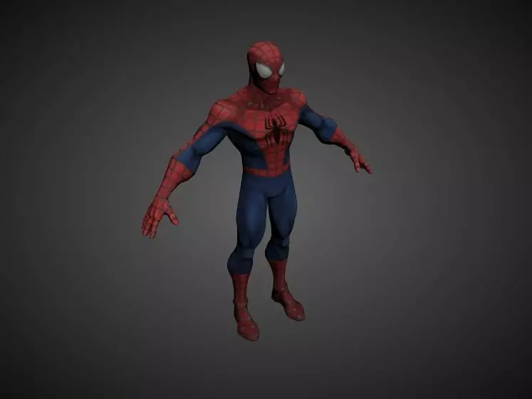 Spiderman Scene Free 3D model