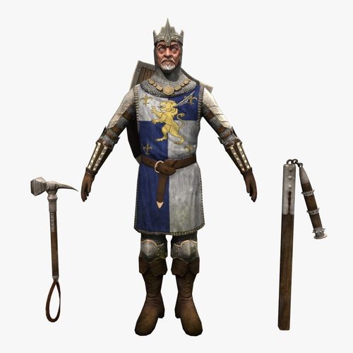 Knight Lord Low-poly 3D model