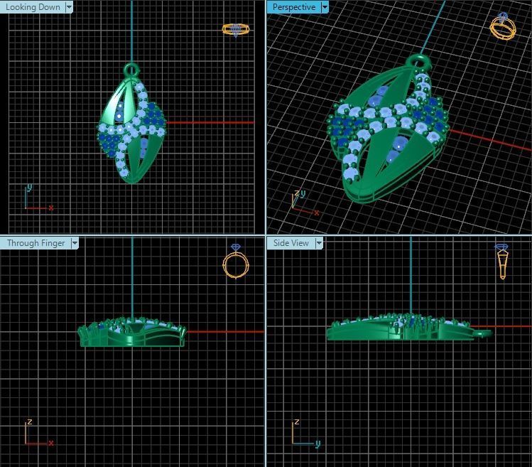 Pendant T01076 3D print model_2