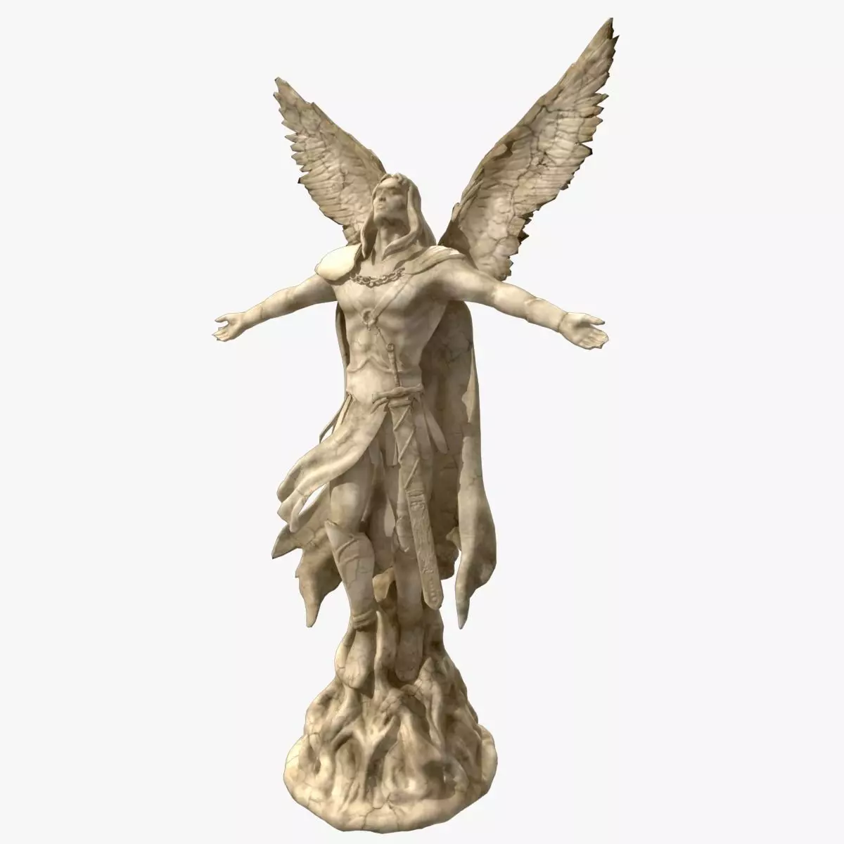 Angel Statue 3D model_0