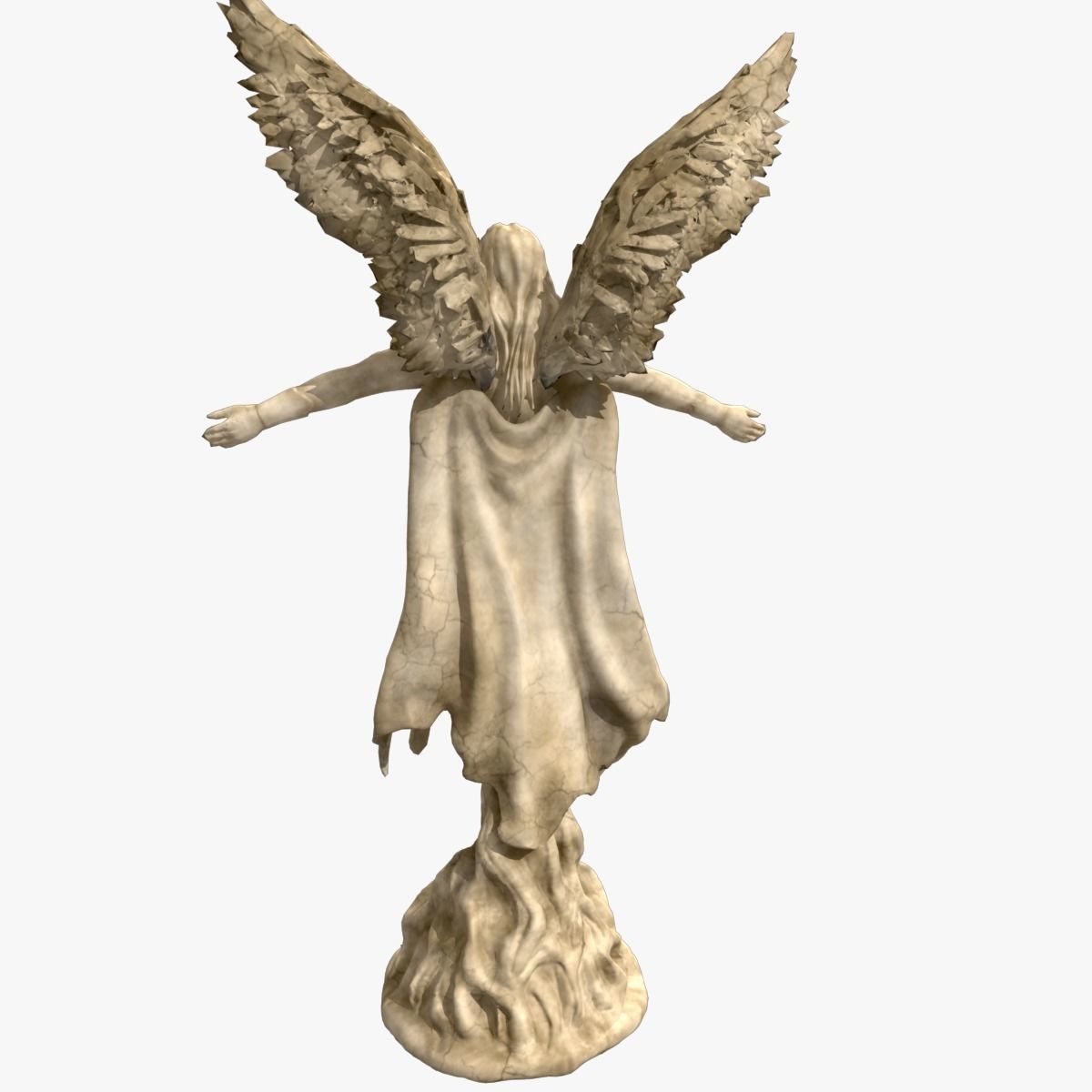 Angel Statue 3D model_2