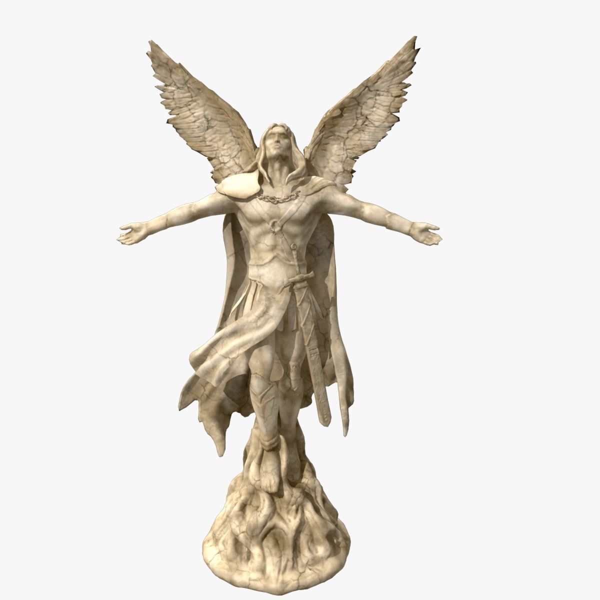Angel Statue 3D model_1