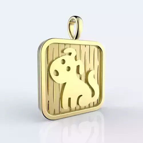 Chinese 12 animals zodiac pendant - Dog