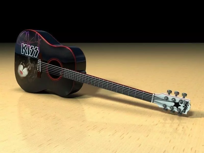 Washburn PS9 Paul Stanley Guitar 3D model_0