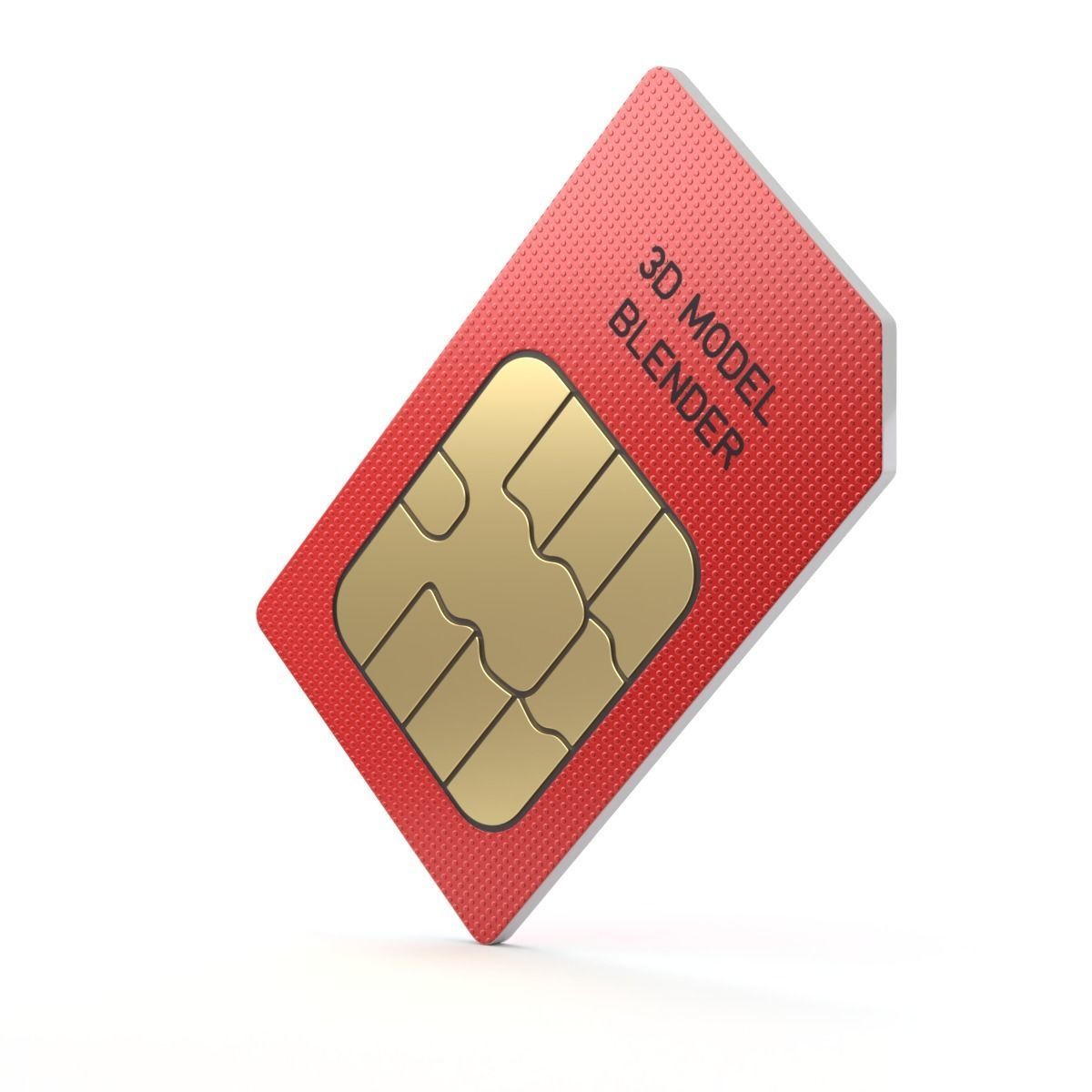 Standard Micro and Nano SIM Cards 3D model_1