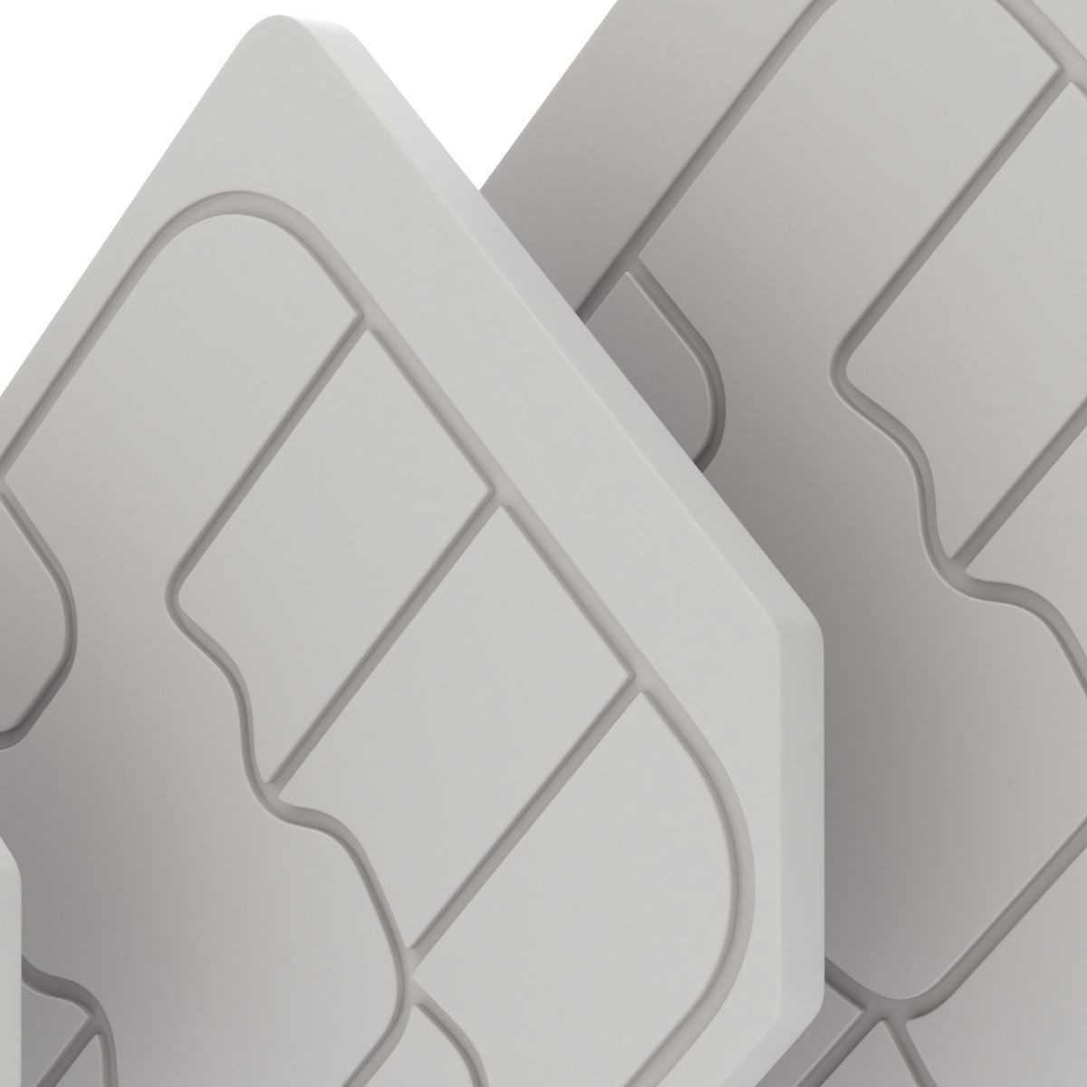 Standard Micro and Nano SIM Cards 3D model_7