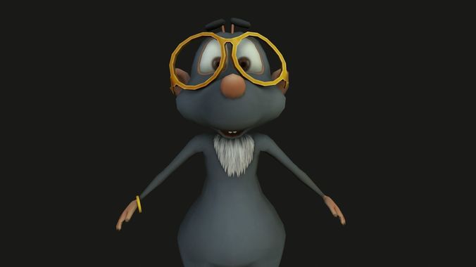 Mouse  Low-poly 3D model