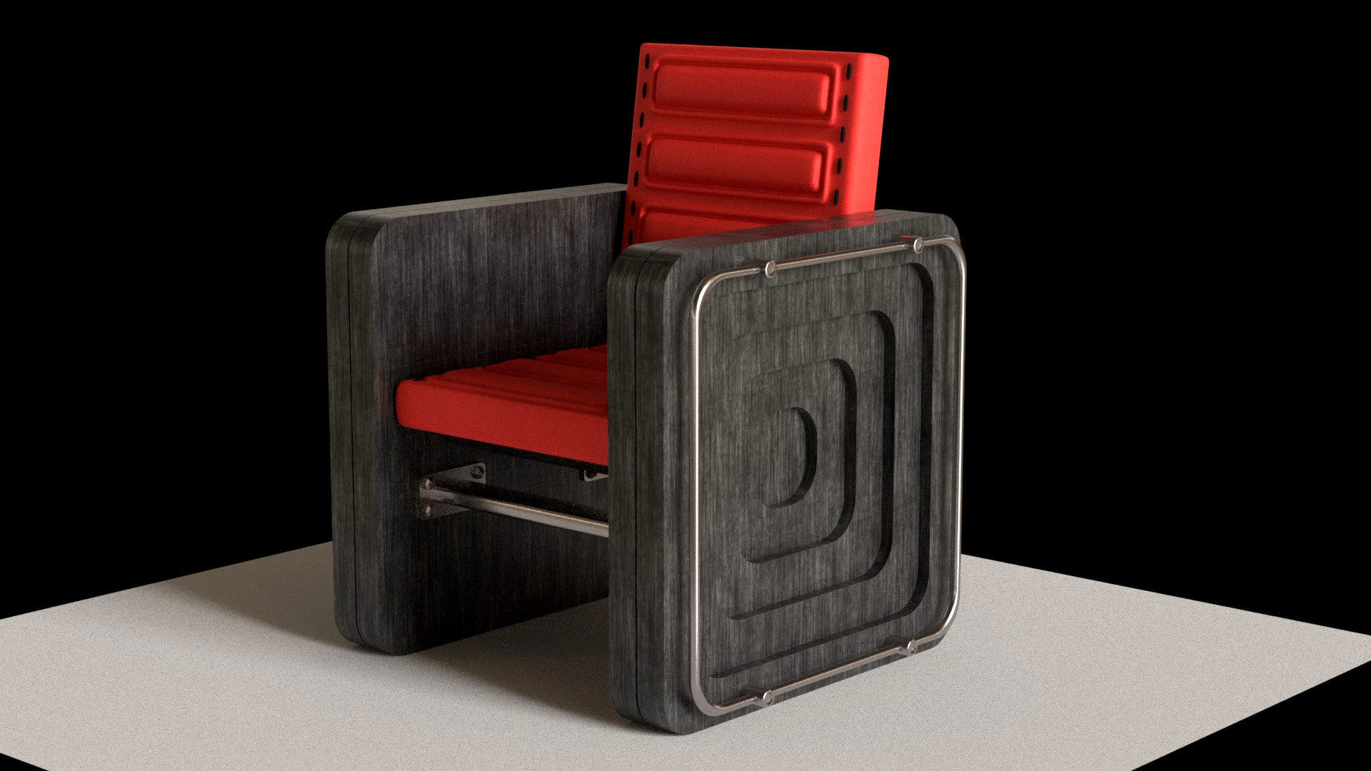 chair futuristic Free 3D model_5