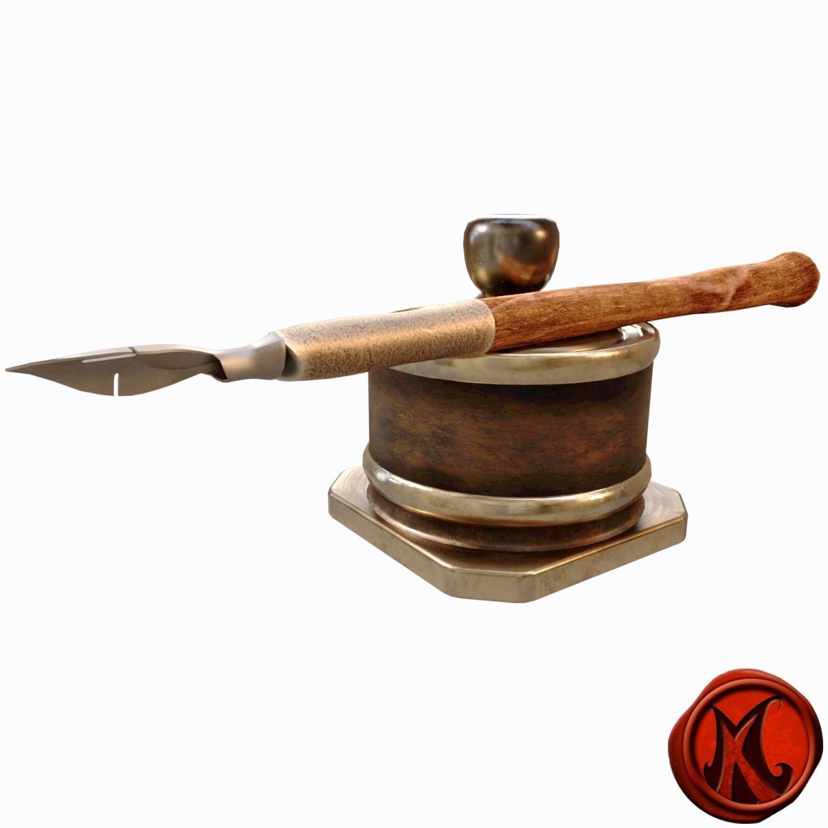 Pen and Ink A Low-poly 3D model_4