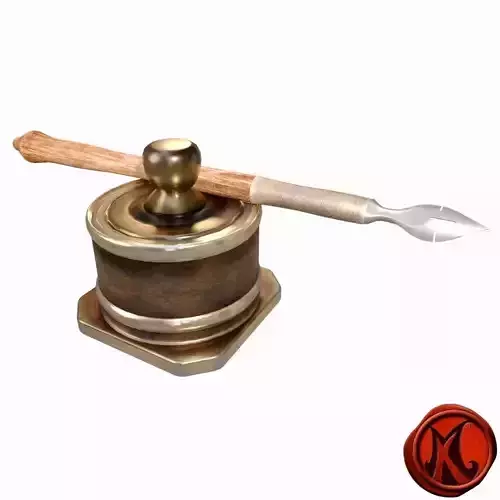 Pen and Ink A Low-poly 3D model