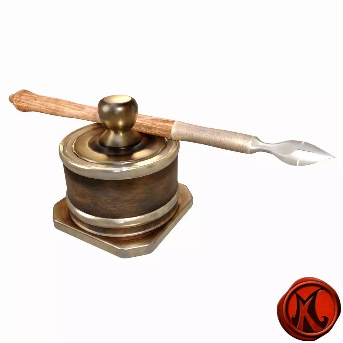 Pen and Ink A Low-poly 3D model_0