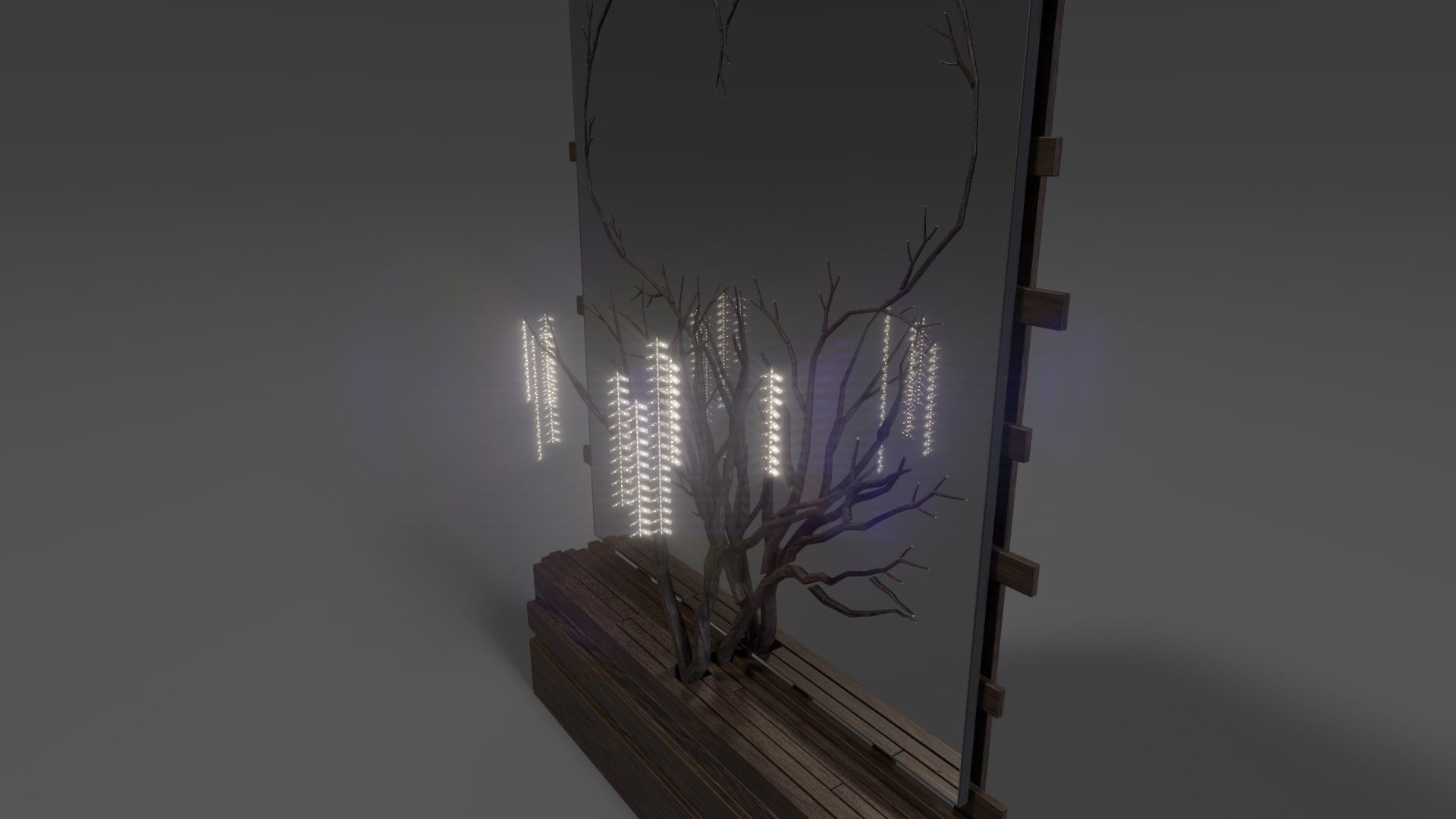 Mirror Decor Lamp Details Free 3D model_3