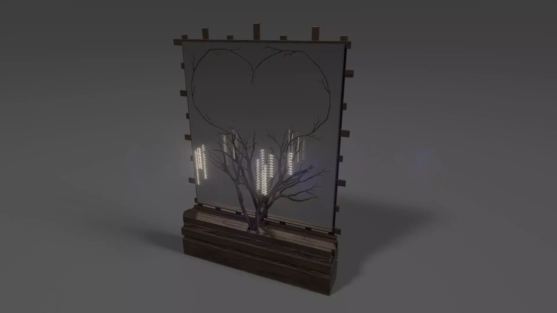 Mirror Decor Lamp Details Free 3D model_0