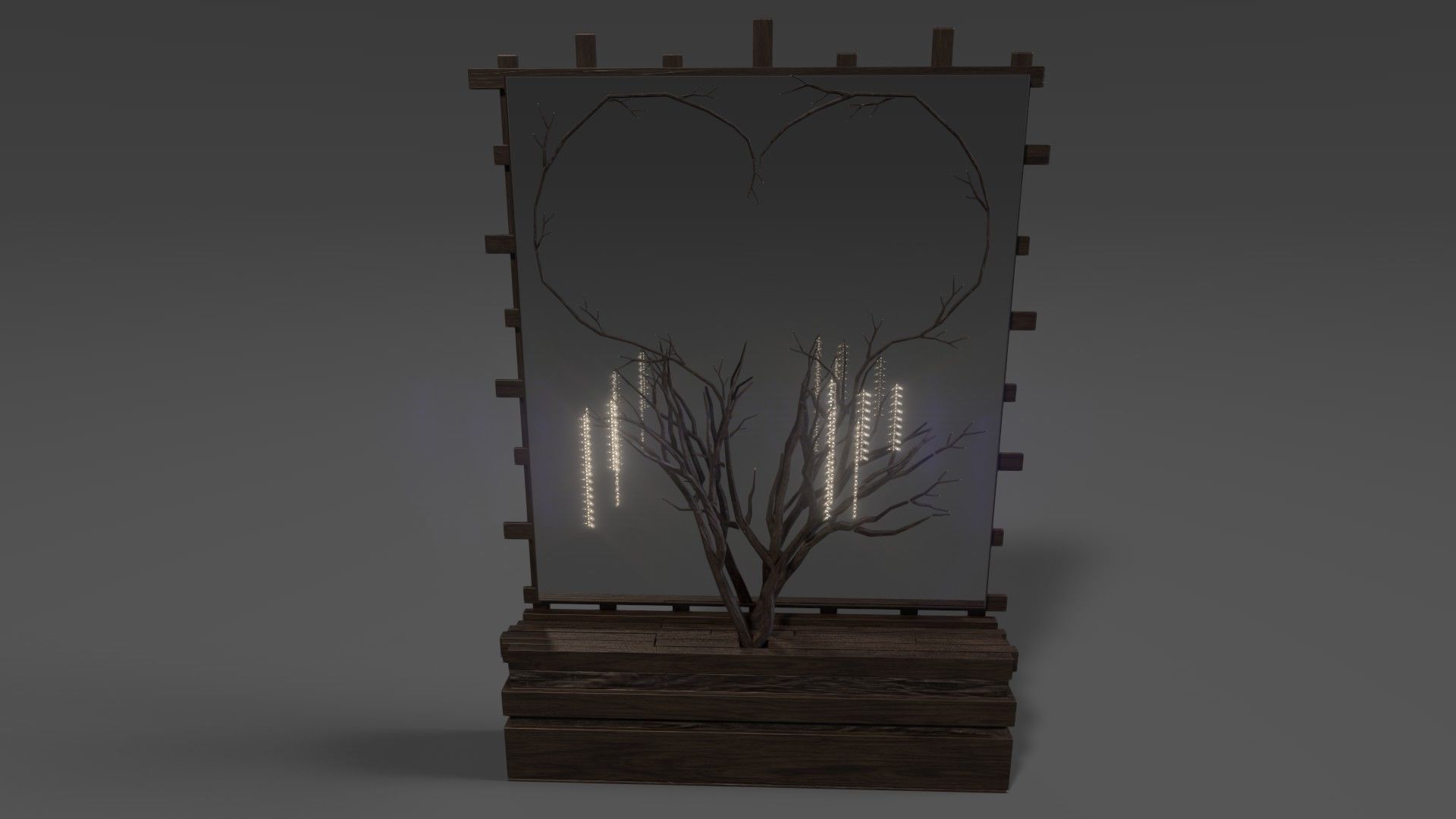 Mirror Decor Lamp Details Free 3D model_2