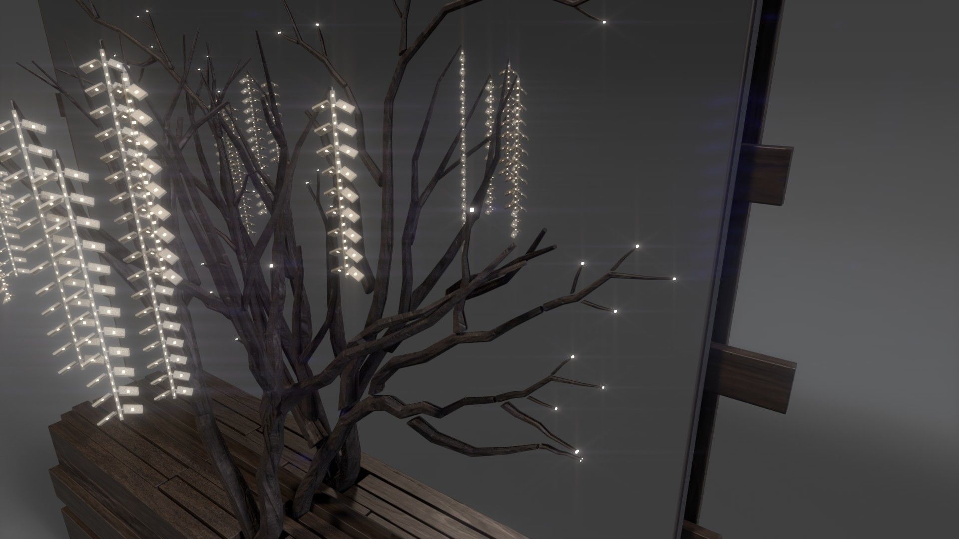 Mirror Decor Lamp Details Free 3D model_13