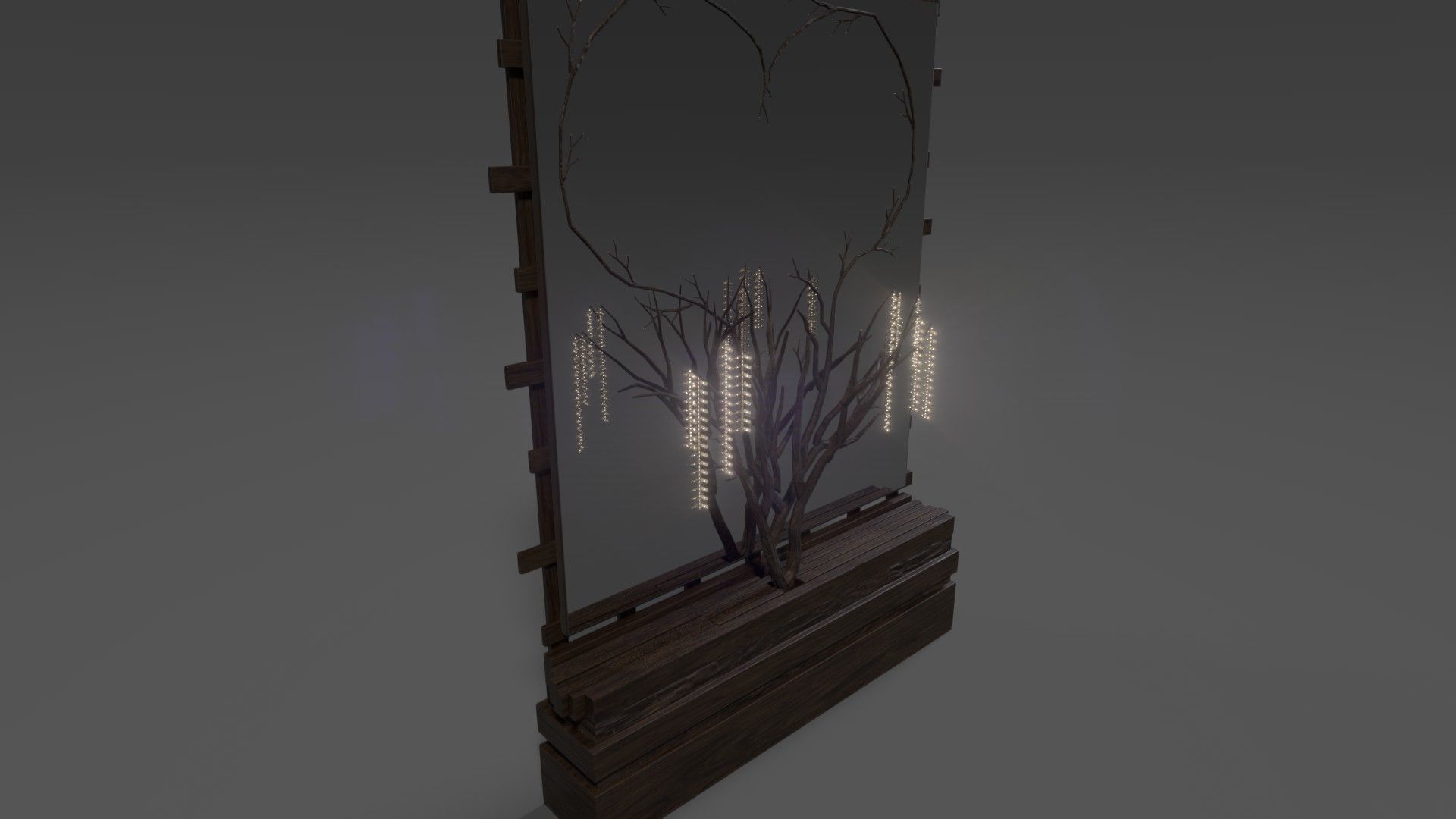 Mirror Decor Lamp Details Free 3D model_1