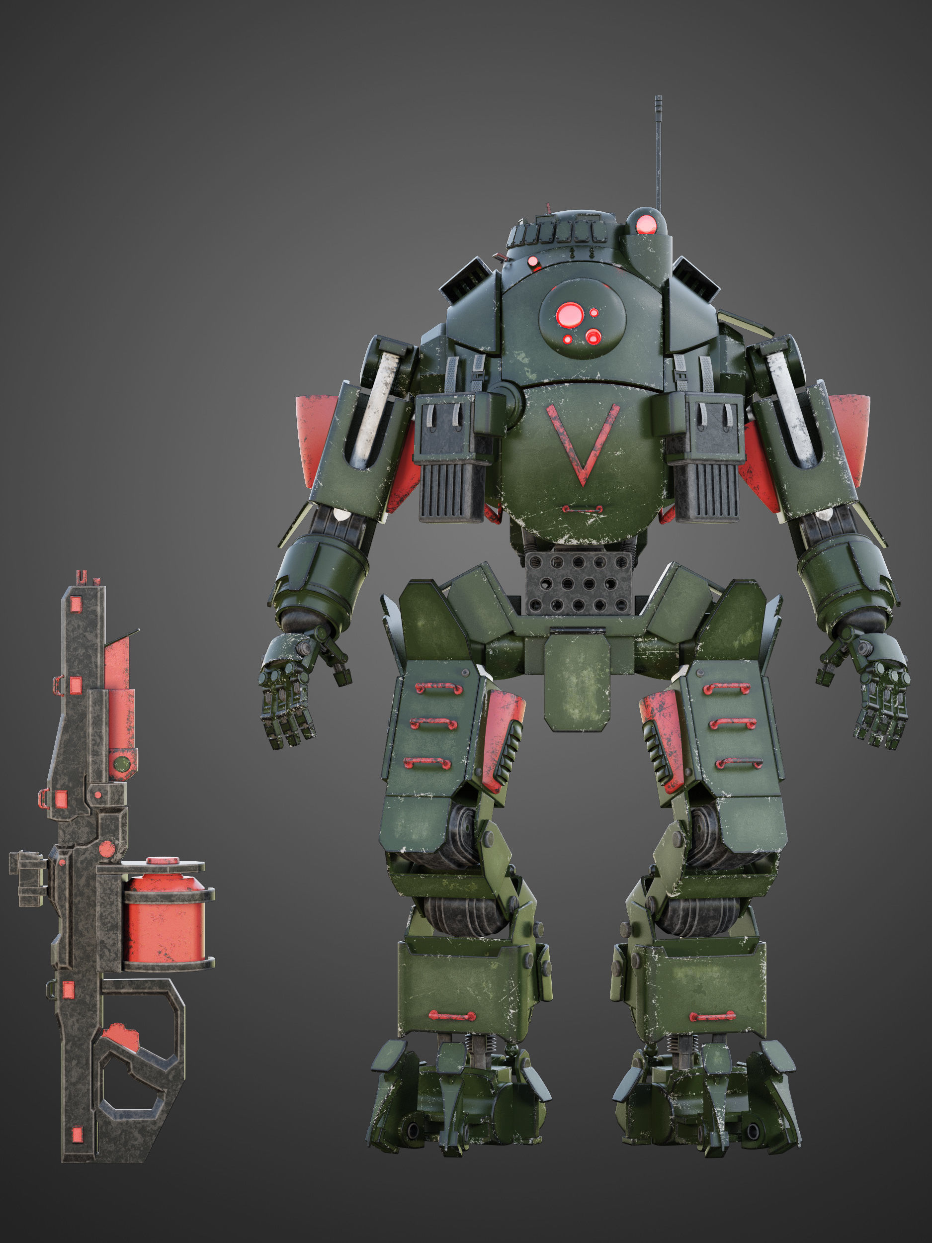Titanfall Atlas RIGGED 3D model_21