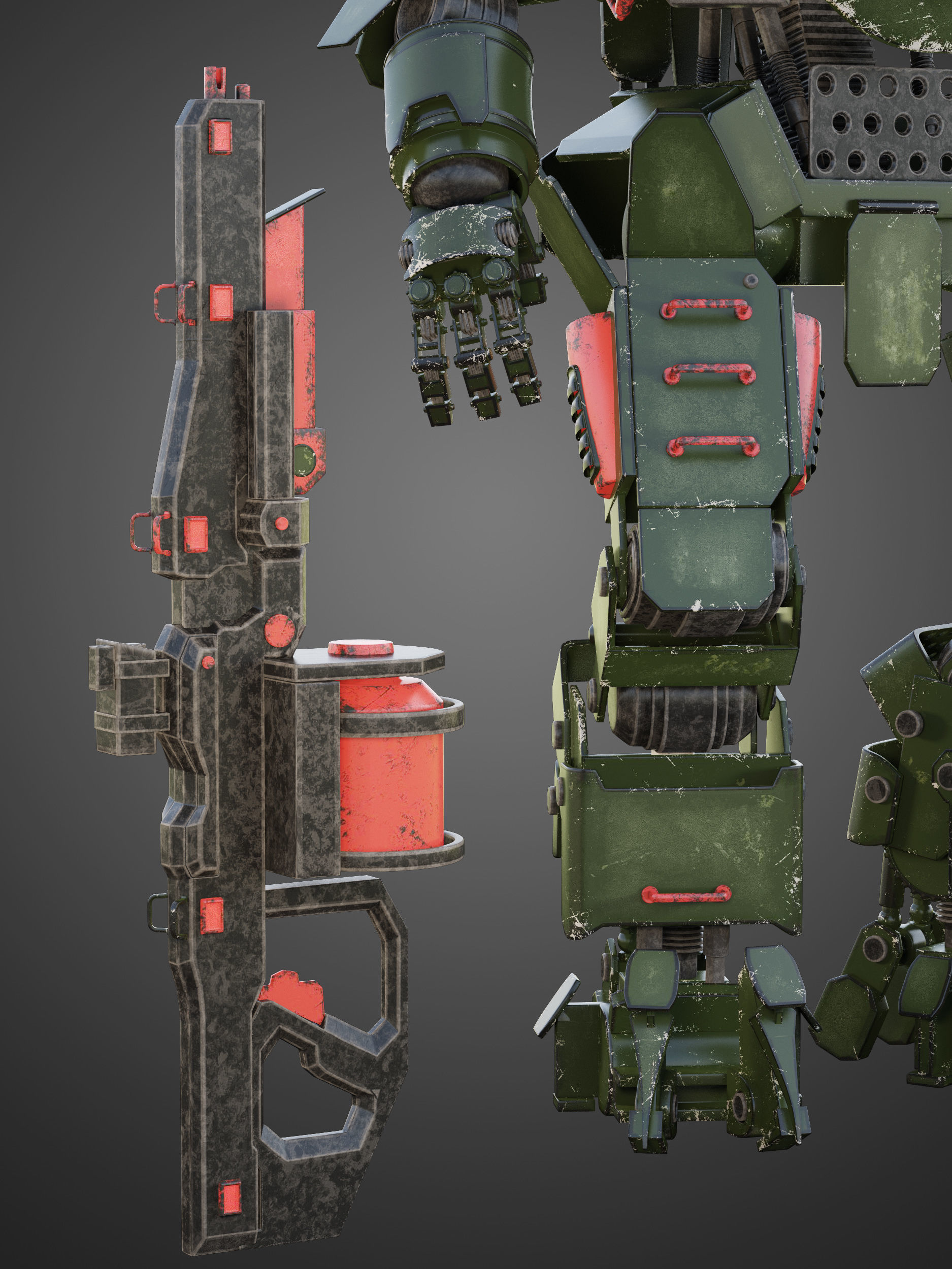 Titanfall Atlas RIGGED 3D model_23