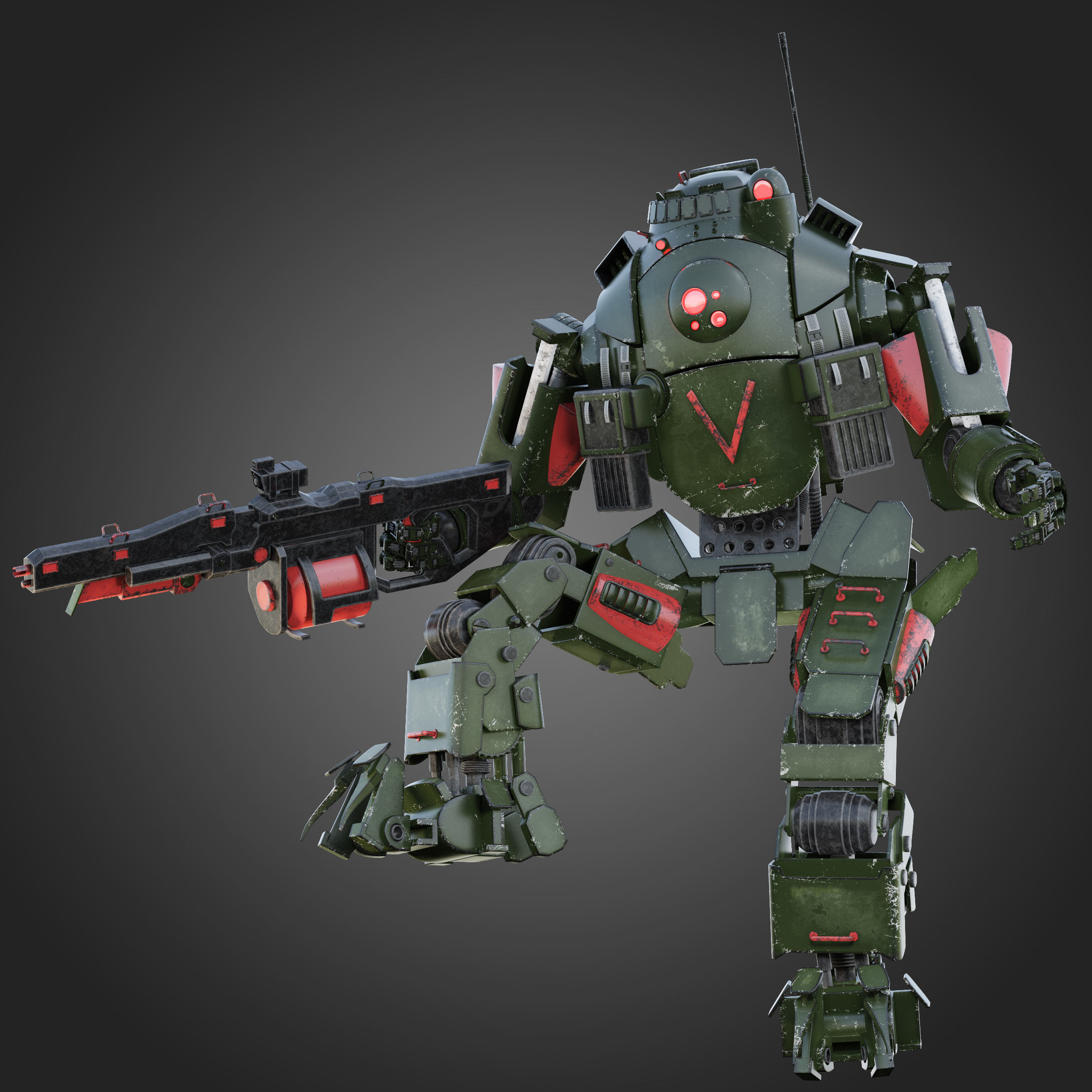 Titanfall Atlas RIGGED 3D model_3