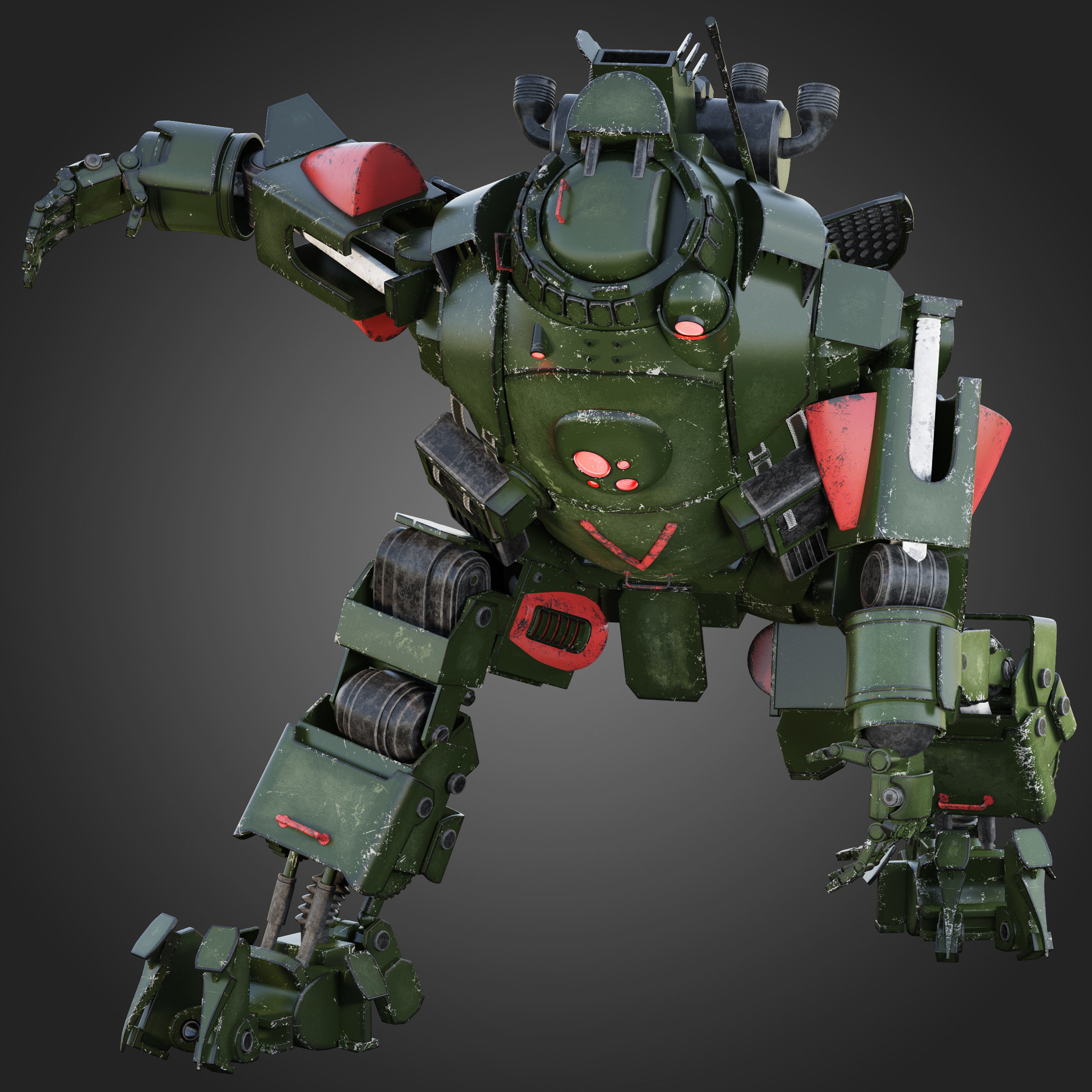 Titanfall Atlas RIGGED 3D model_8