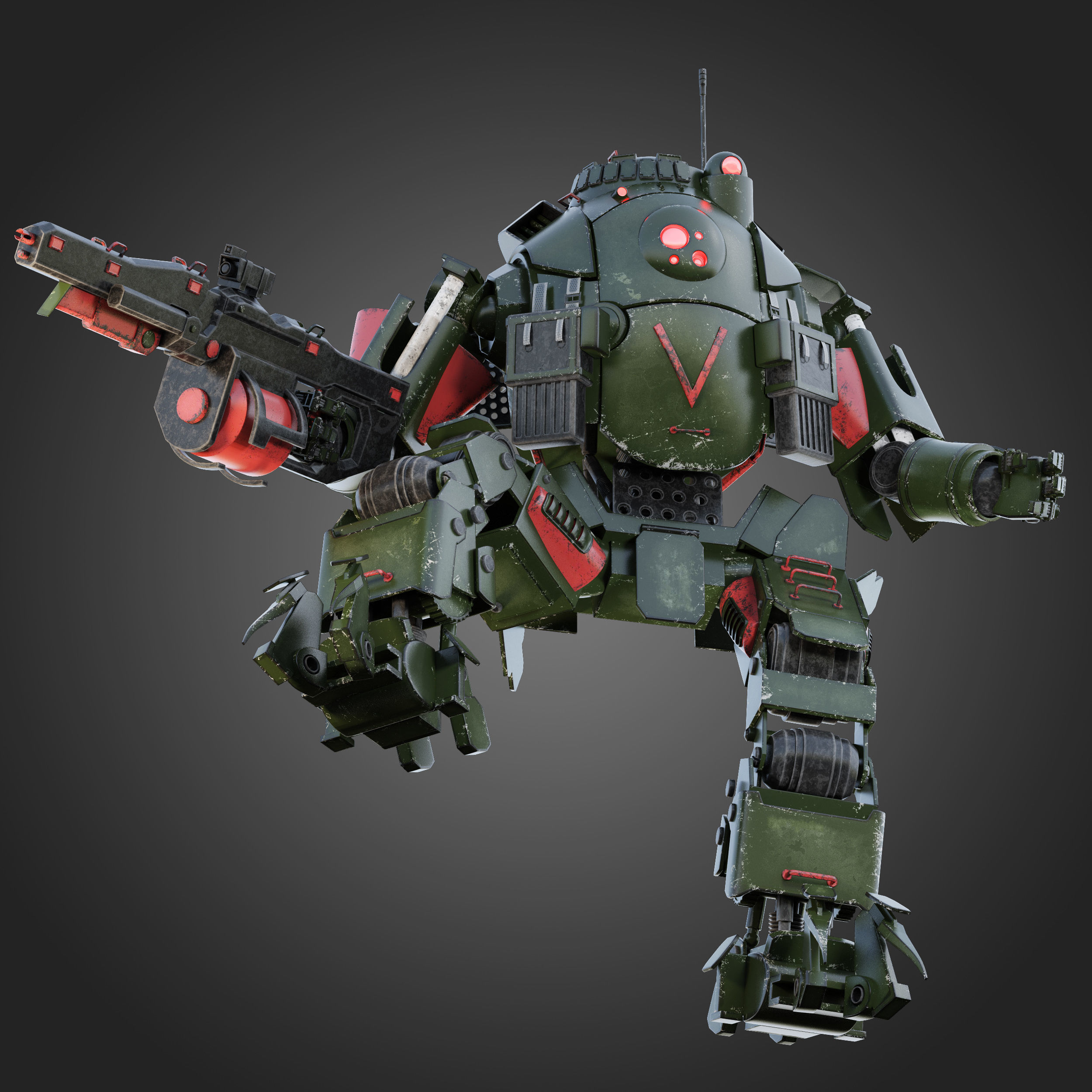 Titanfall Atlas RIGGED 3D model_5