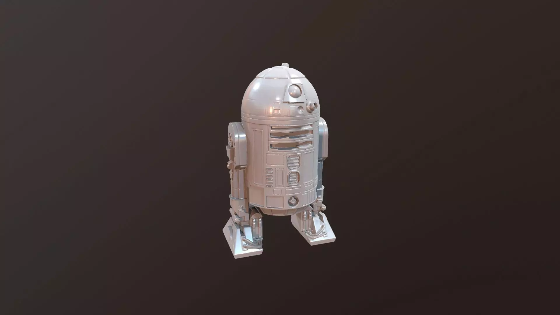 R2D2 print ready for FDM ors SLA printing 3D print model