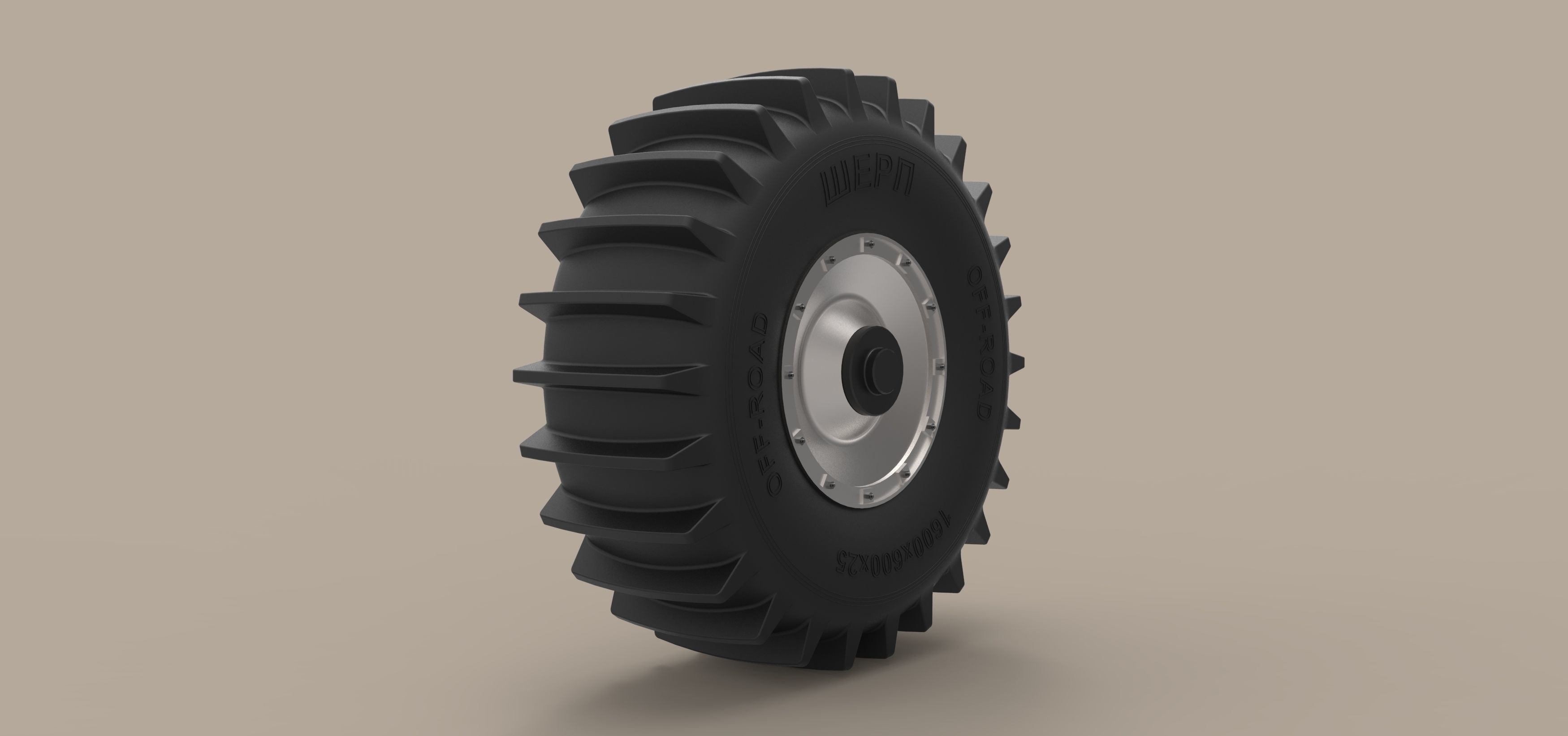 Wheel of SHERP 3D model_4