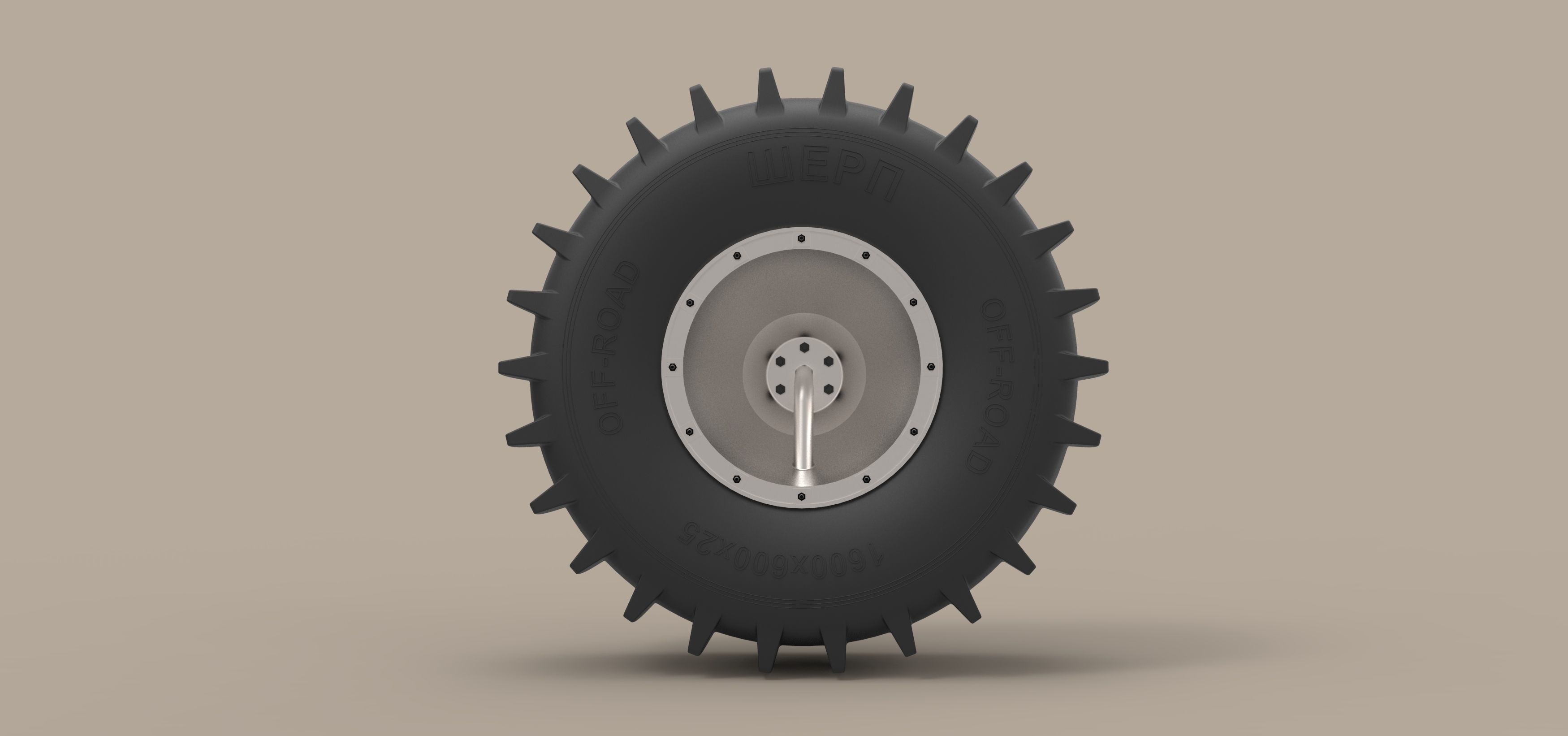 Wheel of SHERP 3D model_5