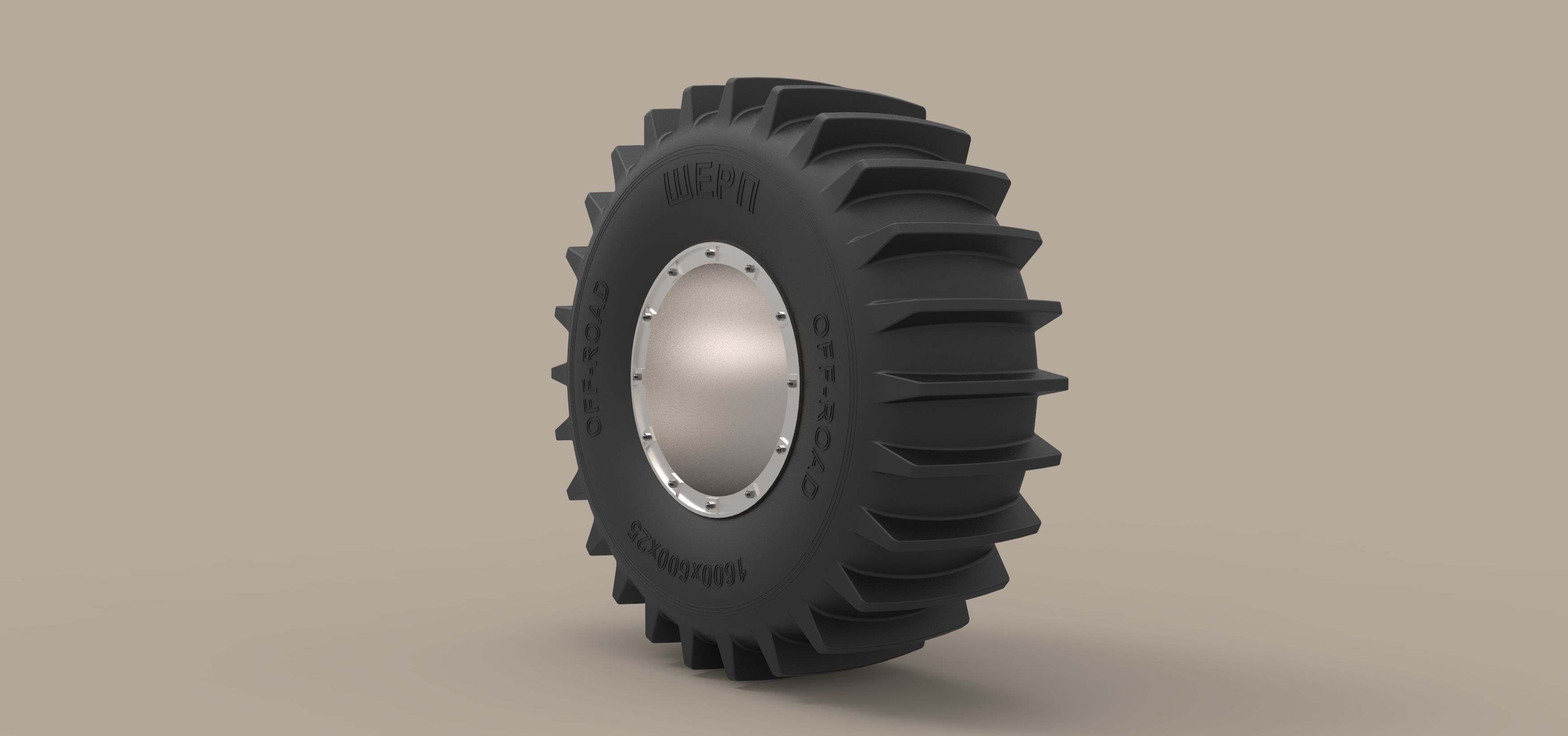 Wheel of SHERP 3D model_1